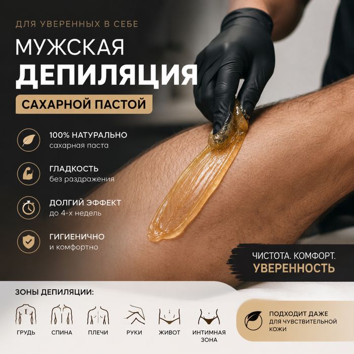 Шугаринг мужской женский