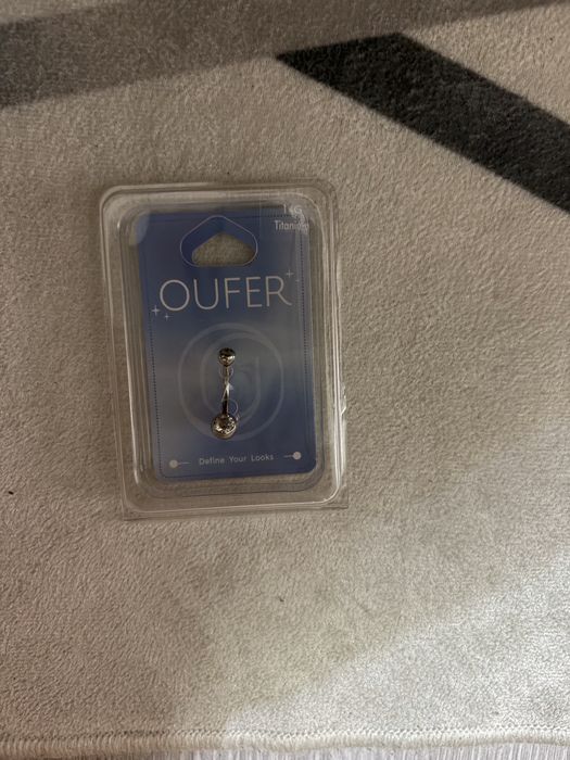 80 бр титаниеви пиърсинги OUFER – нови, запечатани, на едро