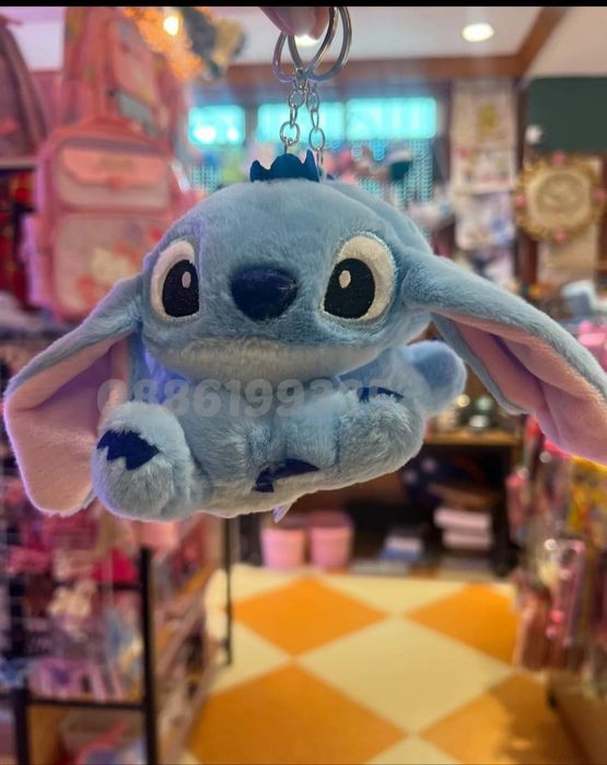 Плюшена играчка Ключодържател Лило и Стич Stitch, Мек ключодържател