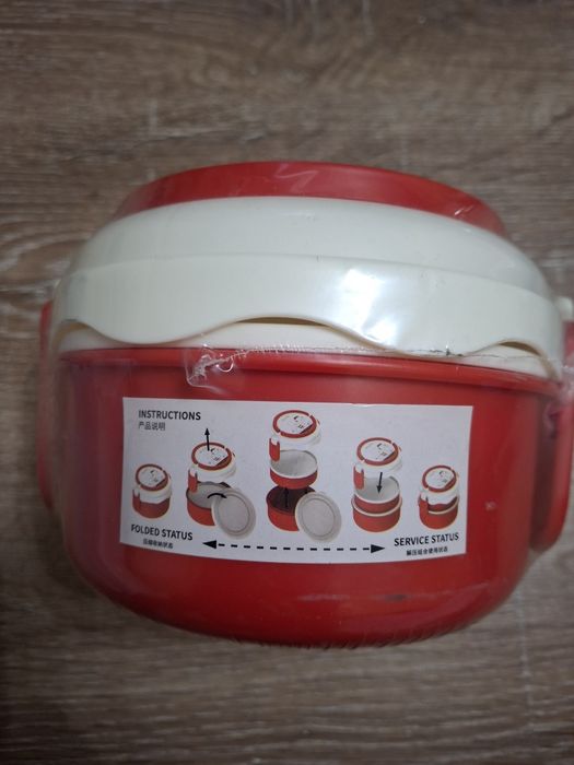 Ланч бокс miniso комплект контейнеров с приборами