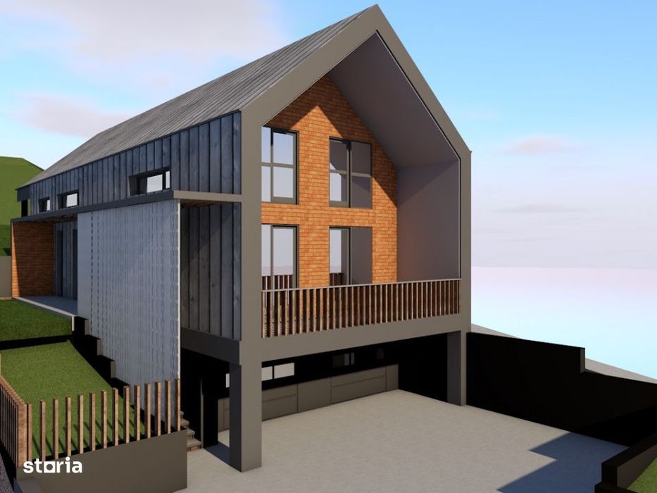 Teren construibil cu proiect casa in Feleacu-Cluj