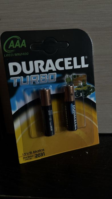 Батарейки Duracell turbo ААА