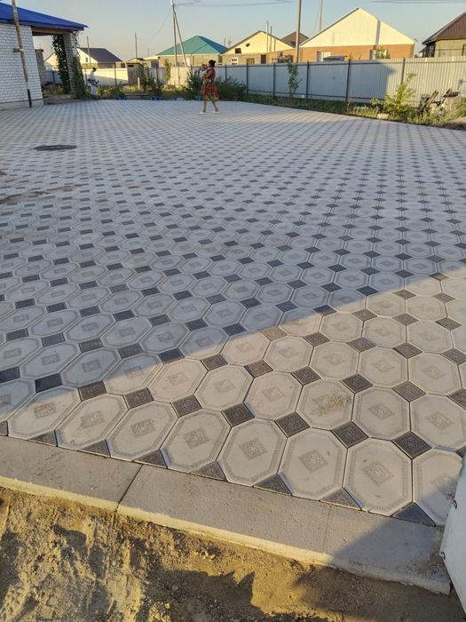 Укладка брусчатка ,бордюры
