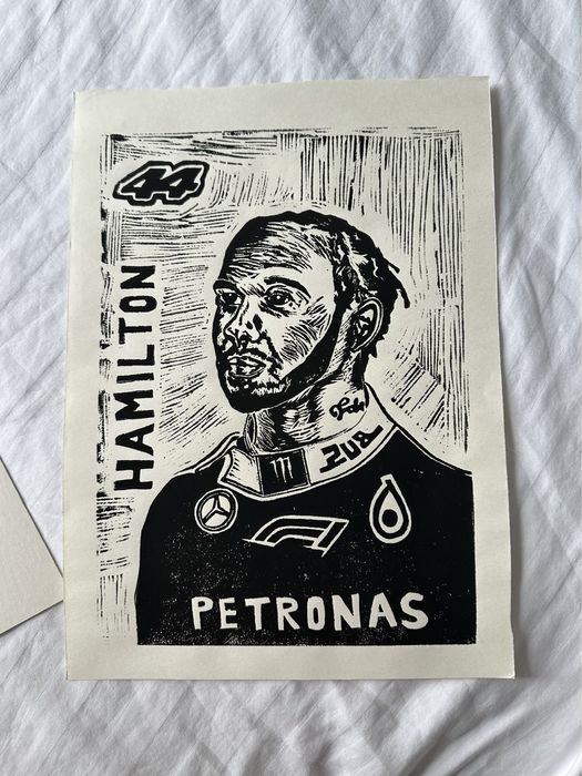 Lewis Hamilton a4 картина отпечатък