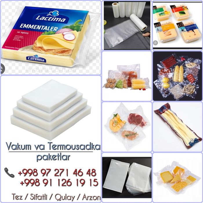 Selofan qoplar bodring, silyos va boshqa qoplar