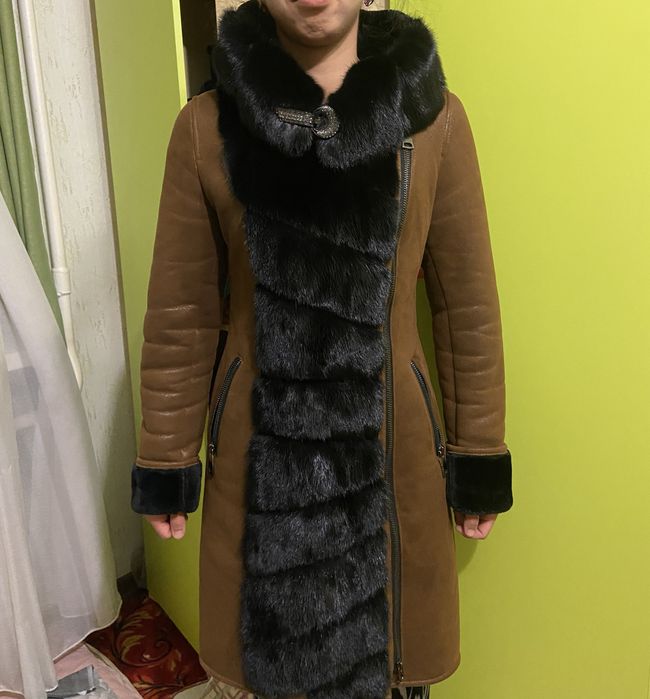 Дубленка с норкой