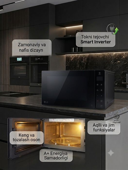 Микроволновая печь LG NeoChef Smart Inverter MS2595GIS
