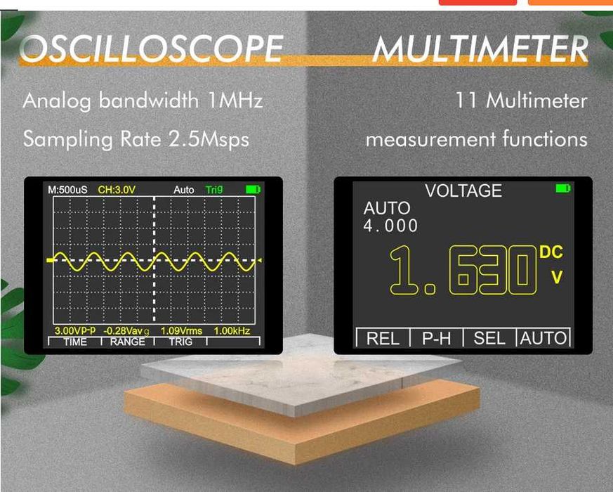 Osciloscop si multimetru 2 in 1 MT8208, NOU