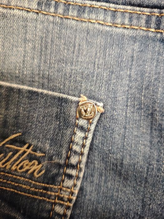 Нови къси дамски дънки 3/4-ти Louis Vuitton