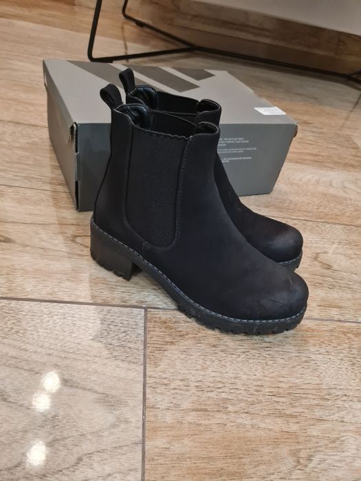 Botine Piele intoarsa 38