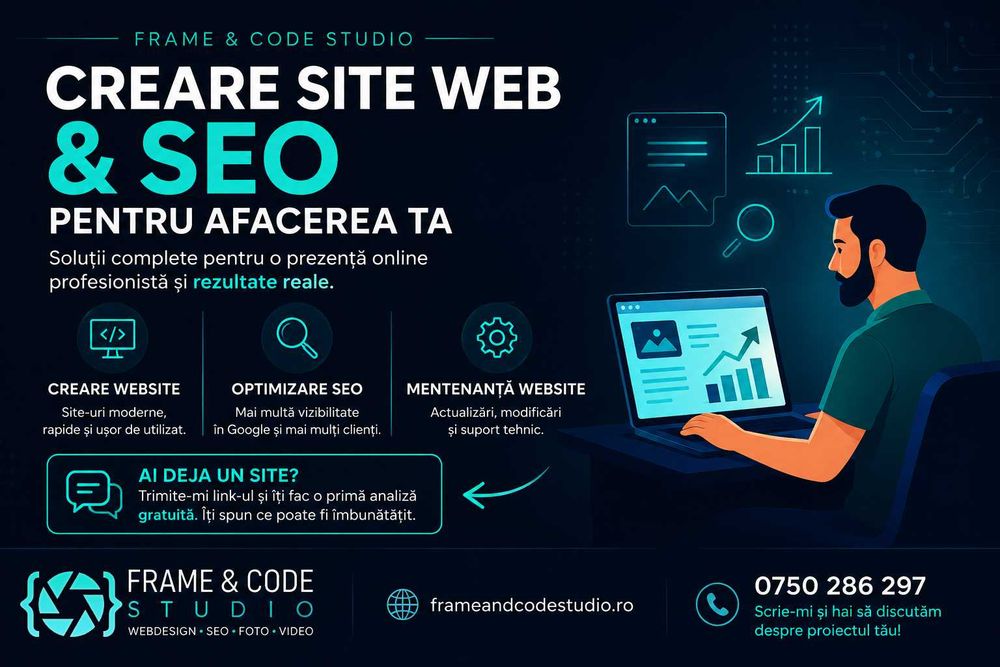 Creare site web & SEO pentru firme | Web Design