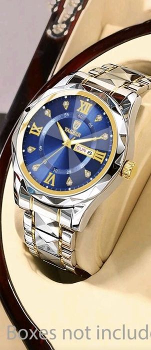 Различни модели мъжки календарни светещи кварцови часовници