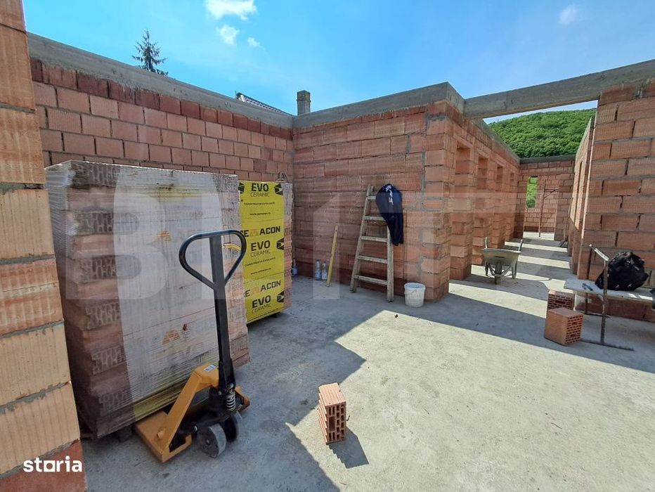 Casa individuala de vanzare in Corunca  Curte Comuna– Proiect in des
