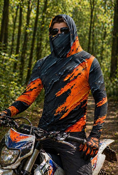 Джърси и боне в едно 2в1 фанелки за мотокрос екипи