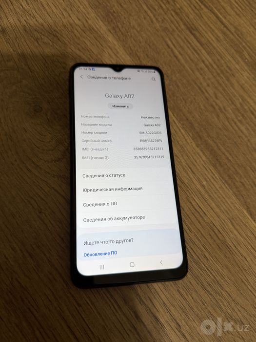 Samsung a02 yaxshi xolatda
