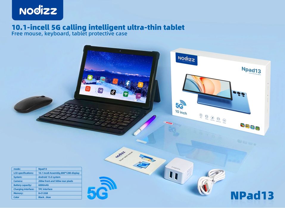 Планшет Nodizz Npad13 полный комплект