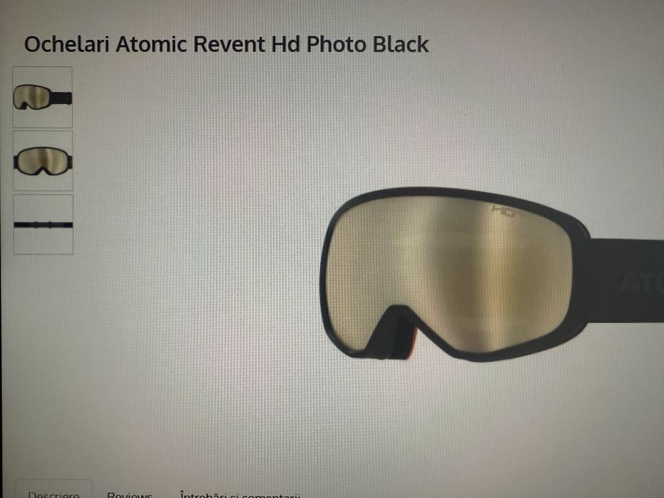 Ochelari schi Atimic Revent HD Photo Black model 2024
