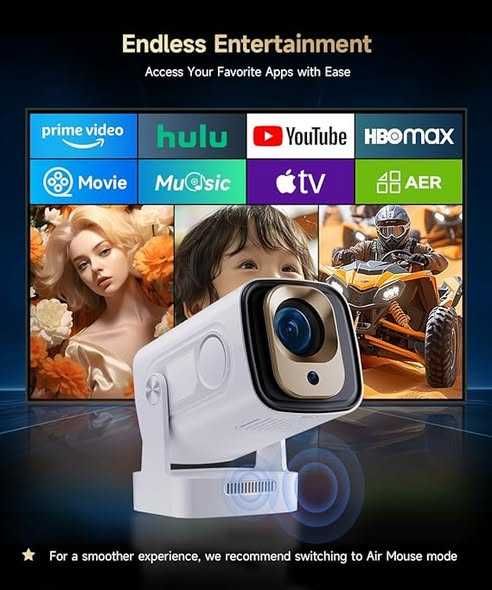 Magcubic HY310 Mini video Proiector Auto Focus 4K Nativ 1080P 260ANSI Android 11, Garantie