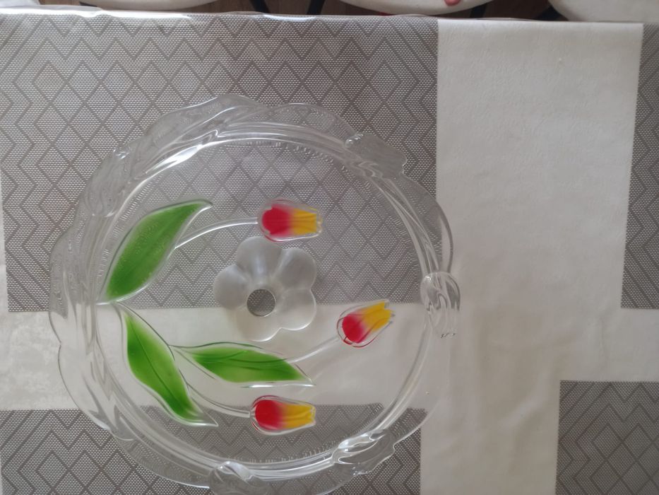 Тортовница стеклянная