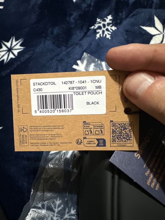 Geanta Samsonite cosmetica (de toaleta), Neagra noua, cu etichete.