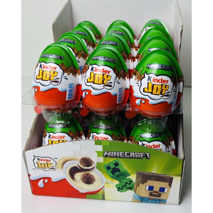Шоколад Kinder Joy Minecraft майнкрафт яйцо, 20г