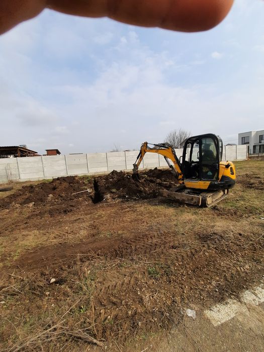 Miniexcavator/nisip/pietriș