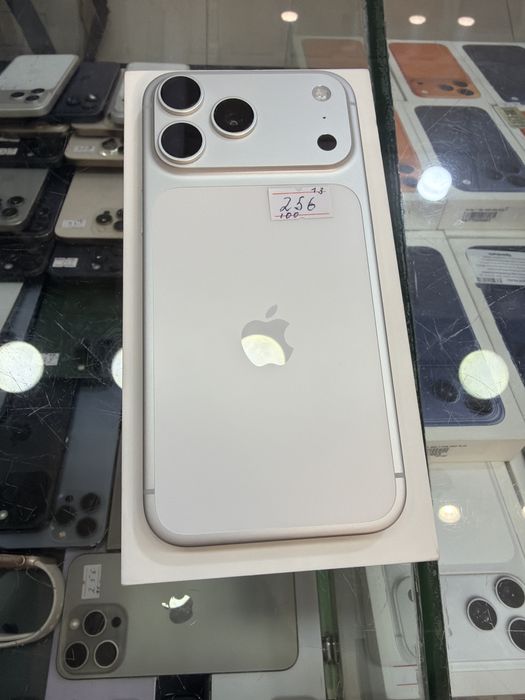 Iphone 17 pro max 256 gb silver sim esim 100% batareka