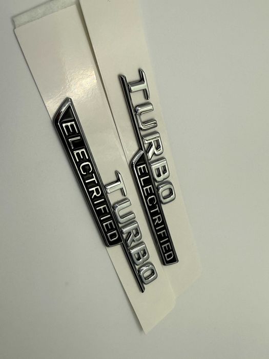 Set Embleme Compatibil Mercedes Turbo Electified crom nou