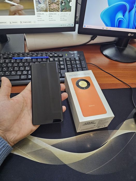 Honor X9b 8+8/256gb(2024)iwlawi zur aybi yuq tozza telefon uyaltirmayd