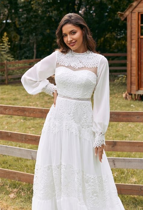 Rochie albă Boho