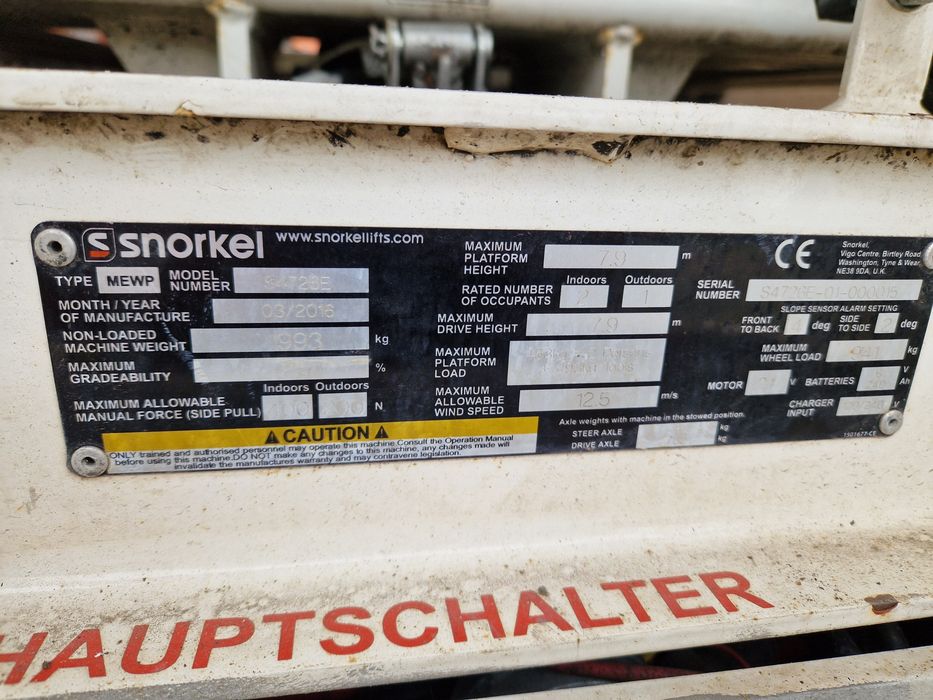 Nacela tip foarfeca 10 metri