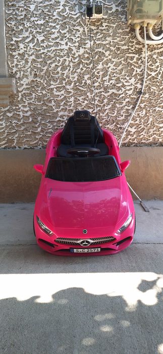 Vand masinuta electrica copii fetite roz Mercedes