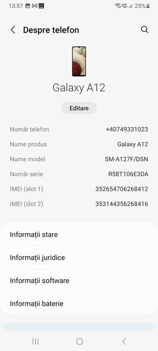 Vand Samsung A12