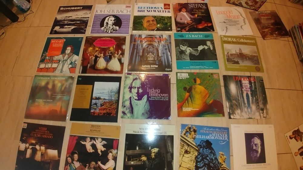 Muzica clasica colectie viniluri si cd in stare excelenta, editii vest