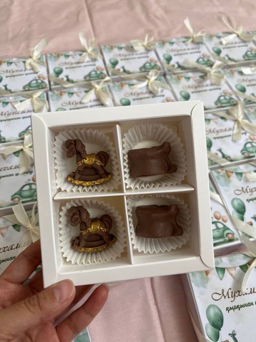 Тойбастар. Тойыңыздың сәнін келтірер әдемі әрі дәмді шоколадтар.