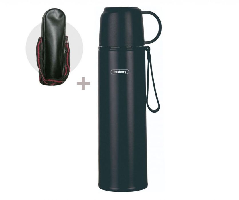 Термос с калъф Rosberg R52010FB – 500 мл., неръждаема стомана, двуслой