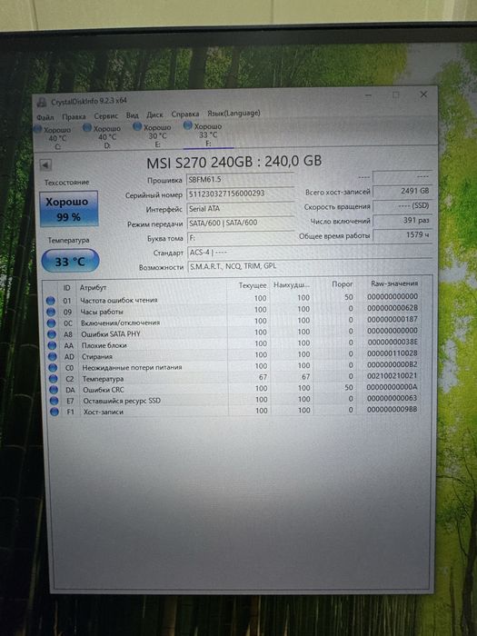 SSD почти новые 240gb 256gb