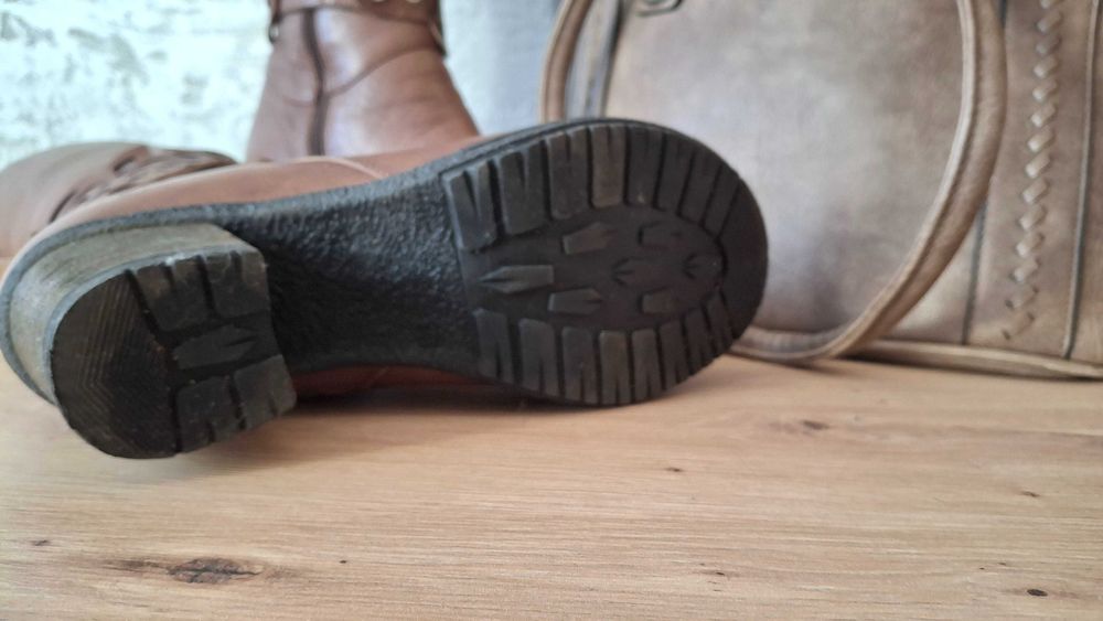 Ботуши естествена кожа N39, чанта