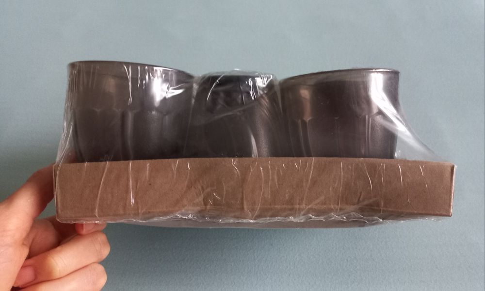 Нов сервиз от 6 чаши от закалено стъкло "Дуралекс"