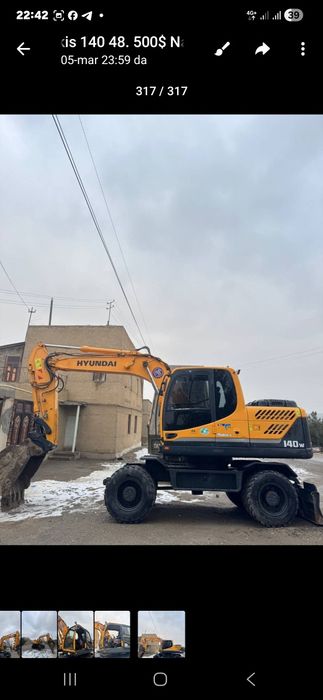Ekiskovator Hyundai 140 malatok xizmati