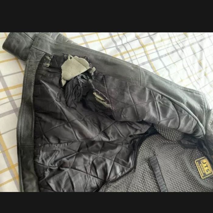 Мото яке JTS кожа кожено яке за мотор 58 обувки ботуши alpinestar 45