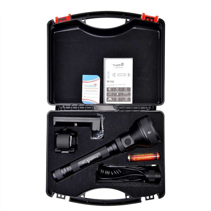 Kit lanterna de vânătoare TrustFire T70 B, 2300 rază 1000 m