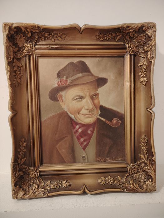 Tablou portret pictura in ulei