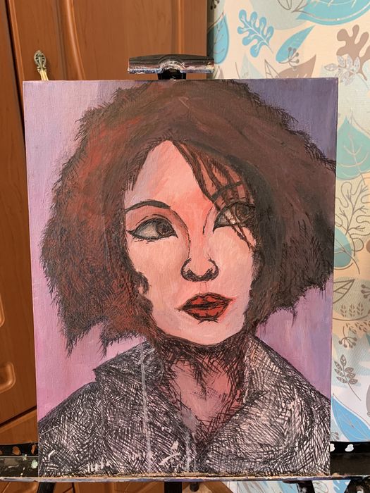 Картина гуашью