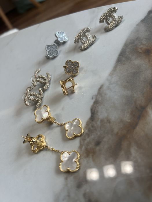 Обеци със златно покритие