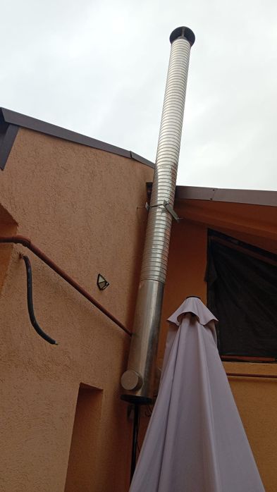 Vând horn inox / coș fum