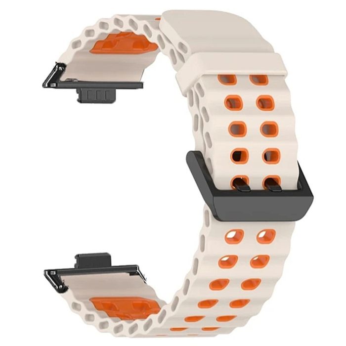 Huawei Watch Fit 3 4 4 Pro / MARINE Двуцветна силиконова каишка