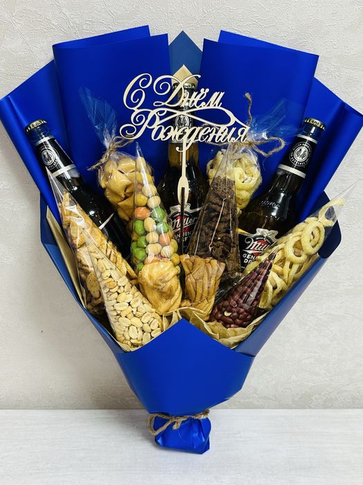 Съедобные мужские букеты