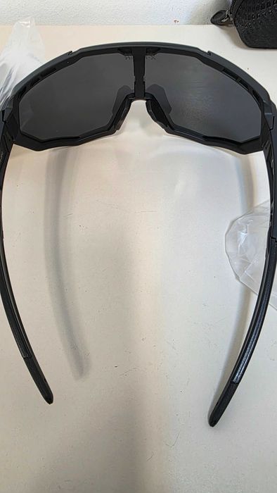 Ochelari sport X-TIGER negri, 4 lentile interschimbabile, toc rigid, ciclism/MTB