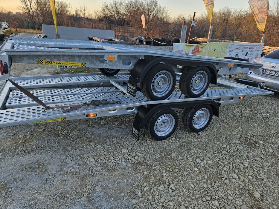 Platforma auto 4m ,trailer,slep Gala NOUA 2026 in stoc TVA inclus carte RAR